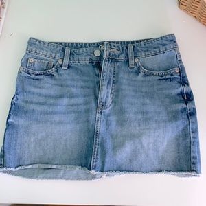 Jean mini skirt